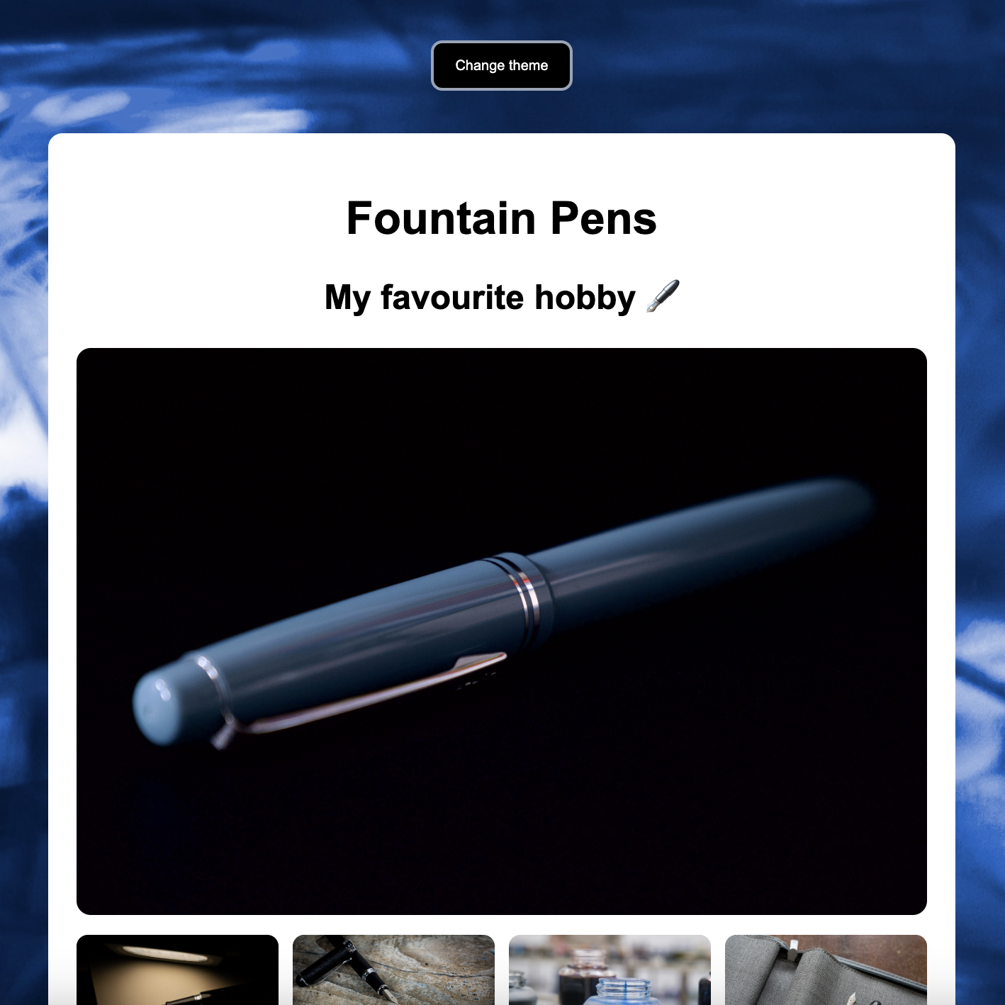 Fountain Pen project preview